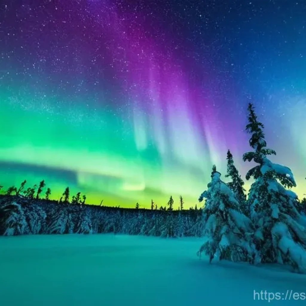 스웨덴의 기후와 계절별 여행 준비 - **Swedish Lapland Winter Aurora:**
    A stunning night scene in Swedish Lapland during deep winter....
