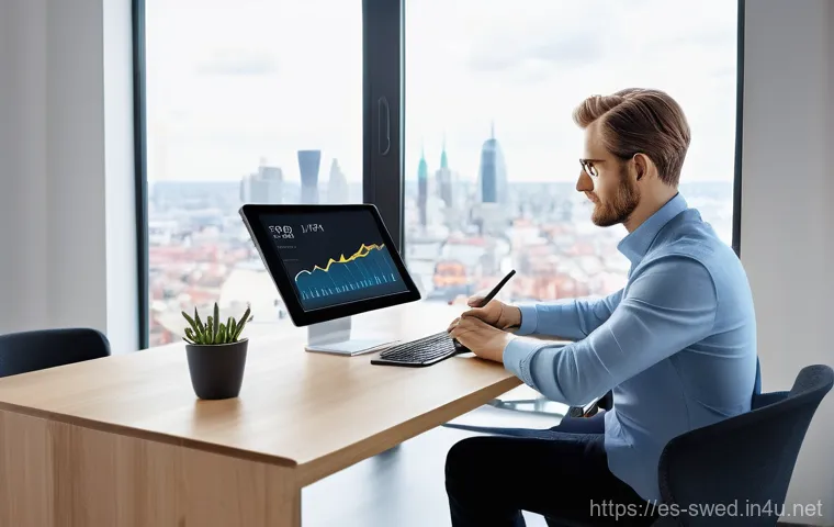 스웨덴의 핀테크 산업 - **Prompt: Seamless Digital Payments in a Swedish Market**
    "A vibrant, sunny outdoor market in St...