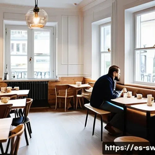 스웨덴에서 금기시되는 행동 - **Prompt 1: A serene "Fika" moment embodying "Lagom" and discretion.**
    "A cozy and tastefully de...