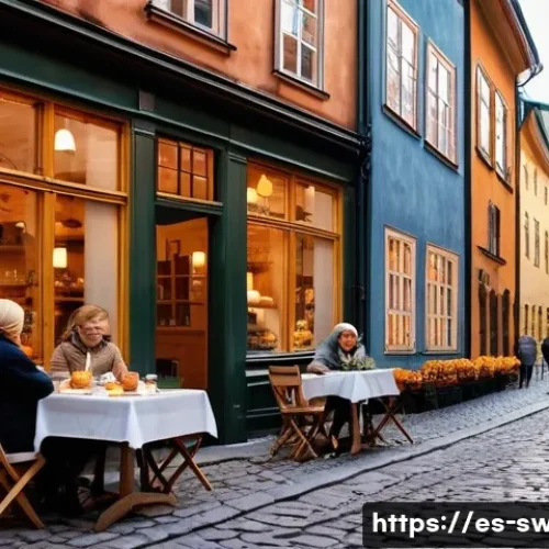 스웨덴과 유럽 여행 루트 - **Stockholm's Historic Charm and Fika Moment**
    "A picturesque scene in Stockholm's Gamla Stan (O...